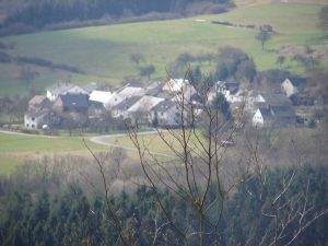 Schöne Sicht auf das Unterdorf von Naurath/Wald-Hochwald-Nationalparkregion